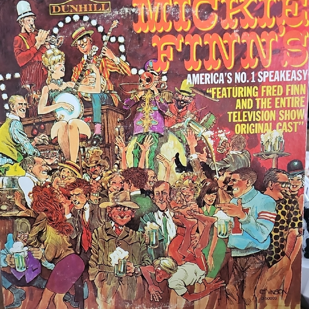 V062. Dunhill Vintage Party Poster with Vibrant Colors